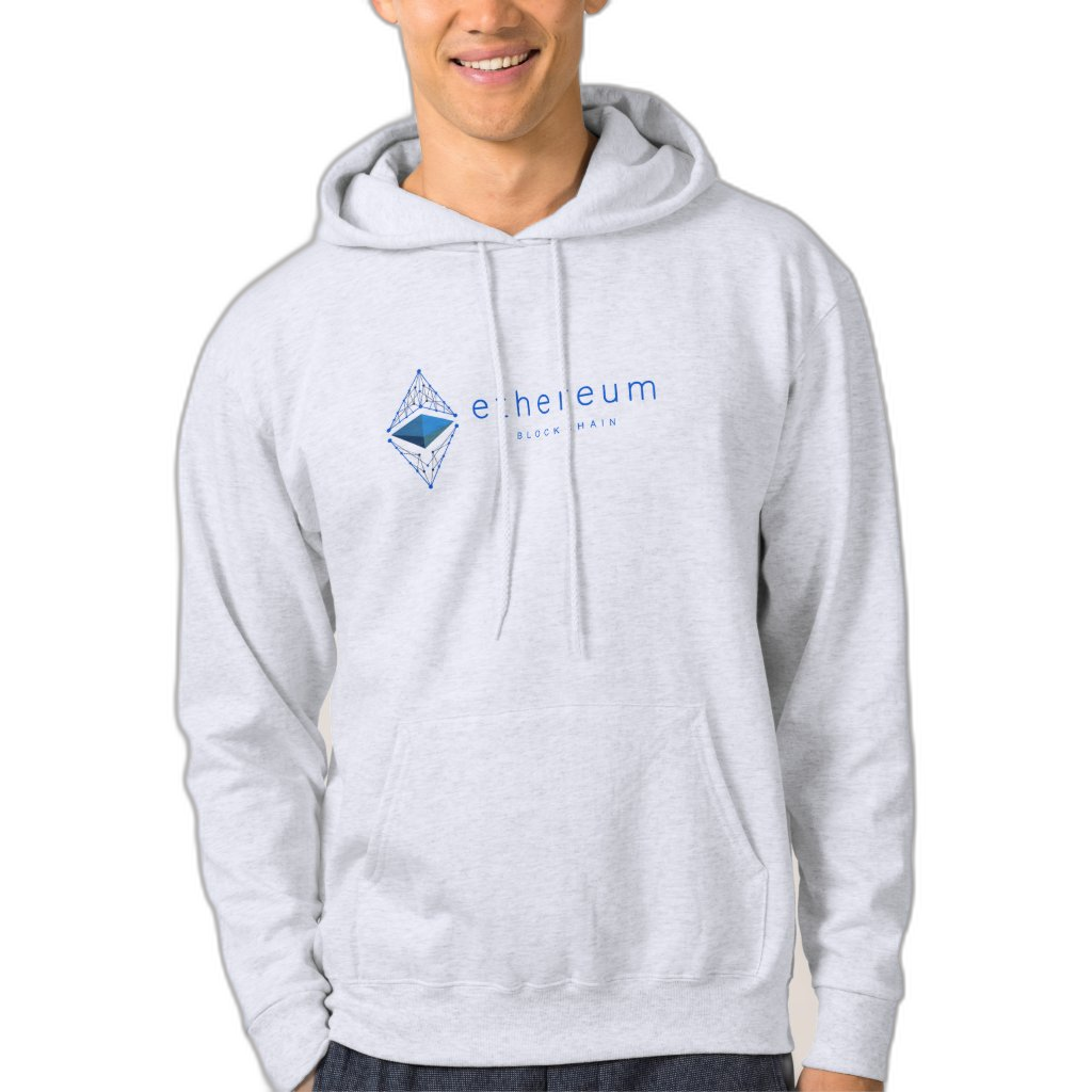 Ethereum (ETH) Blockchain Blue Graphic Hoodie